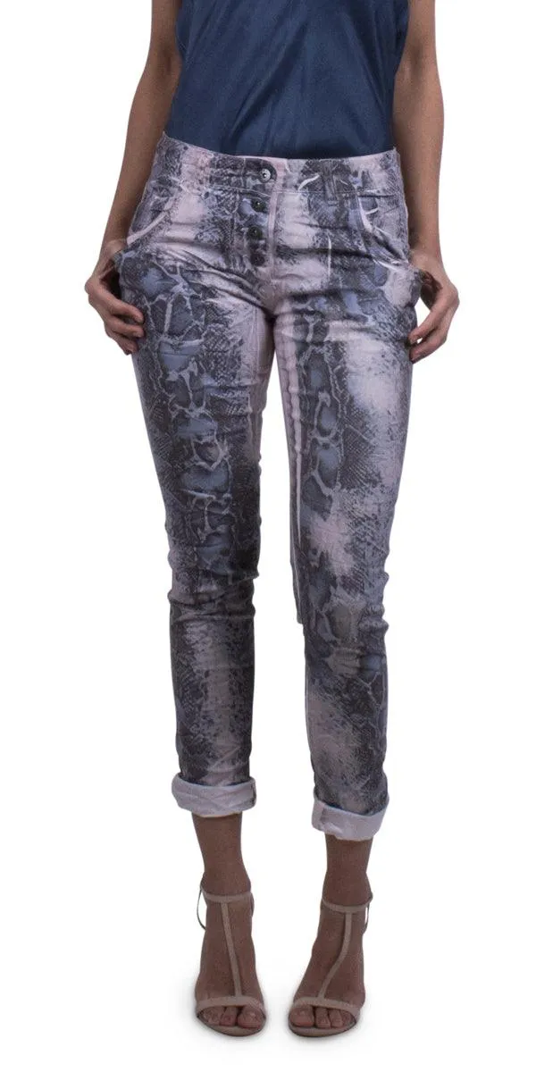 Snake Print Jean