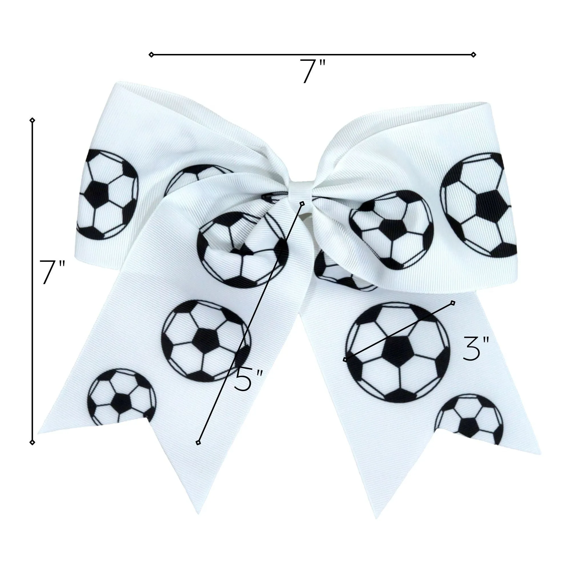 Soccer Sports Hair Bow