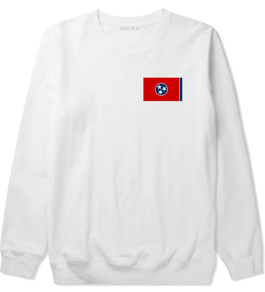 Tennessee State Flag TN Chest Mens Crewneck Sweatshirt