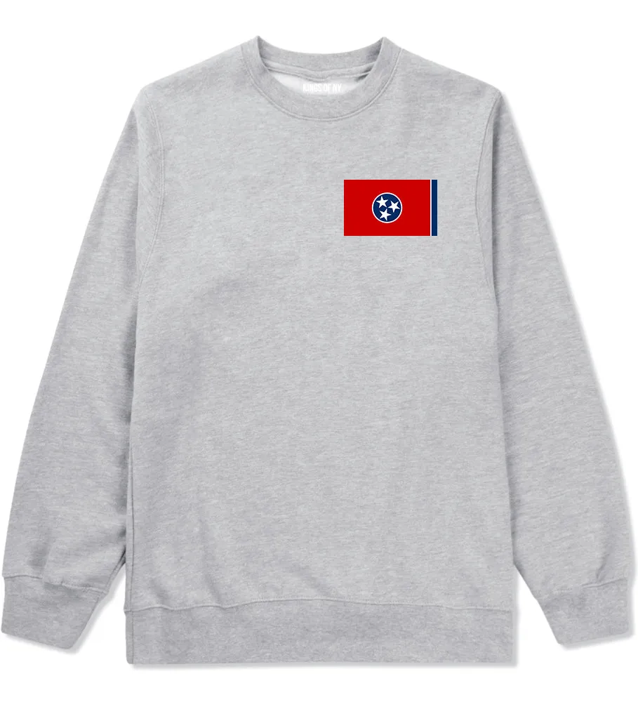 Tennessee State Flag TN Chest Mens Crewneck Sweatshirt