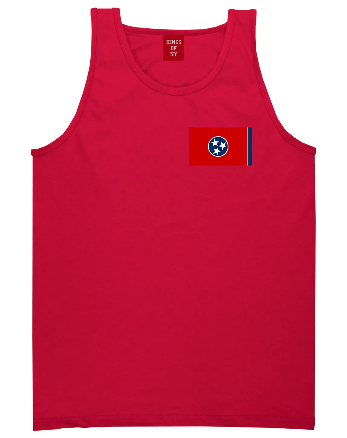 Tennessee State Flag TN Chest Mens Tank Top T-Shirt