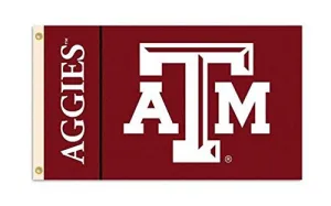 Texas A&M Aggies College Premium Polyester Flag Banner Sign