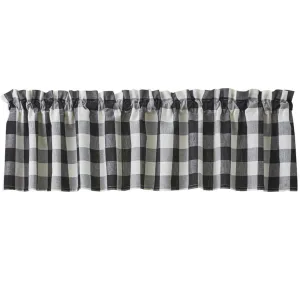 Wicklow Check Black & Cream Valance